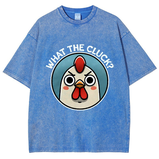 What The Cluck Vintage Distressed T-shirt