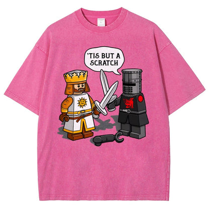 King Vs Knight Vintage Distressed T-shirt