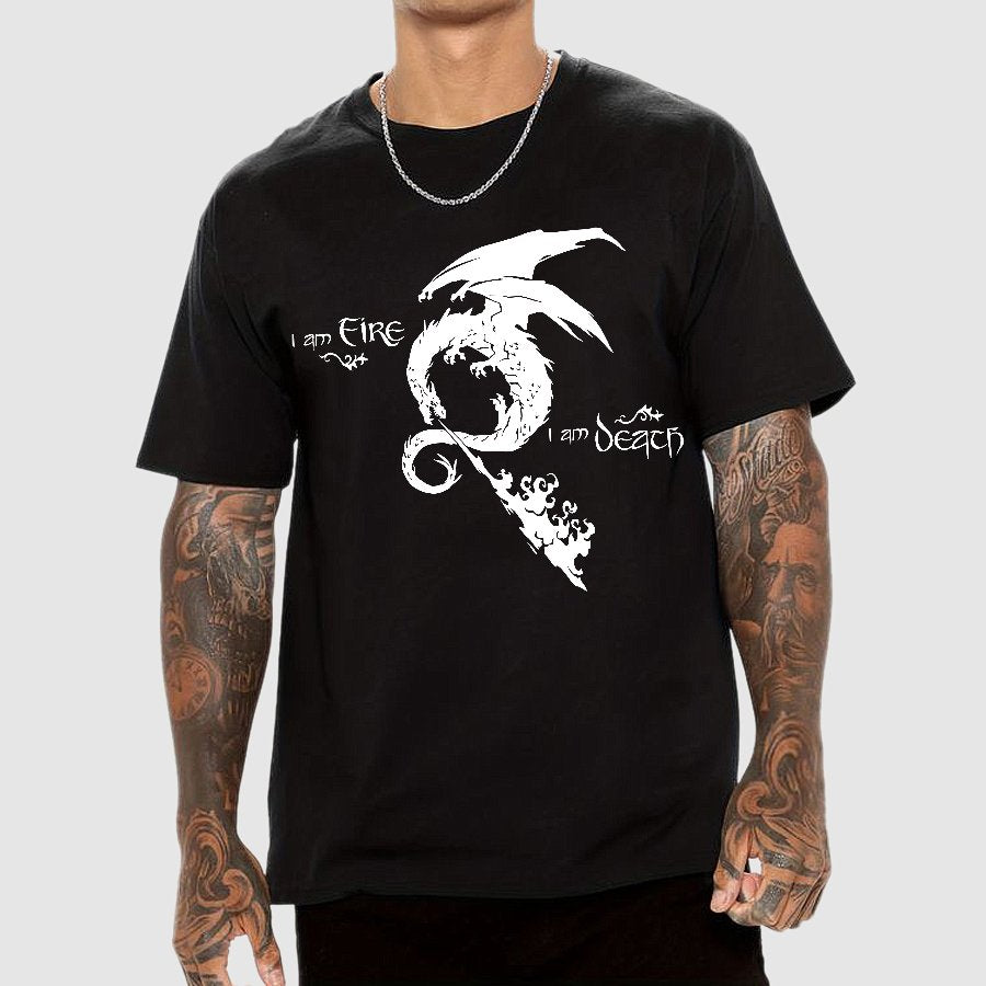I am Fire，I am Death Geek T-Shirt