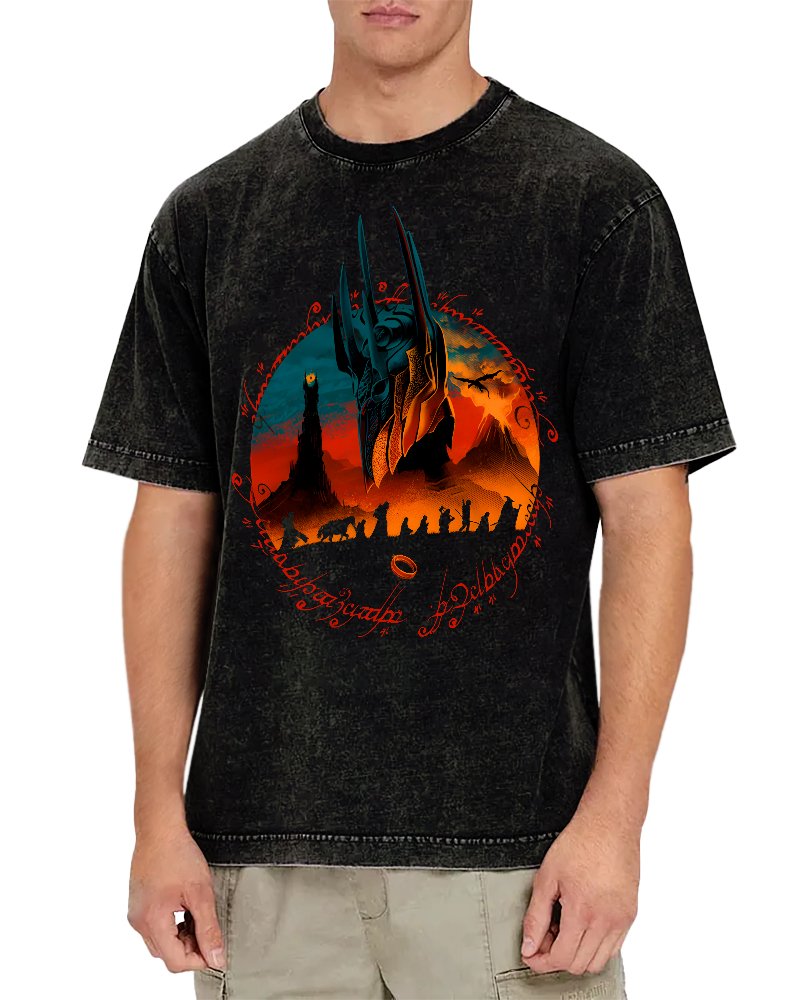 Fiery Mountain Quest Vintage Distressed T-shirt
