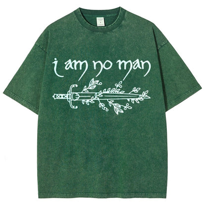I Am No Man Vintage Distressed T-shirt