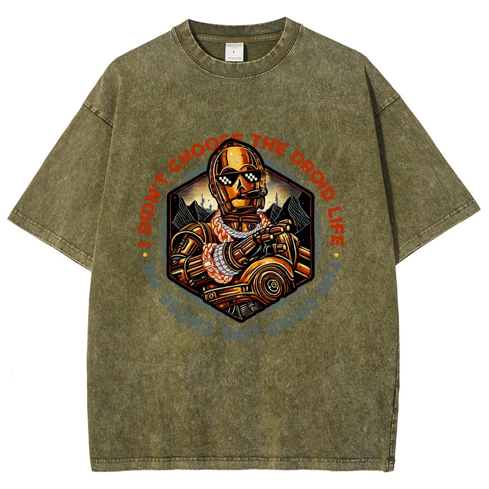 The Robot Life Vintage Distressed T-shirt