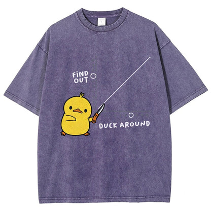 Duck Around Find Out Vintage Distressed T-shirt