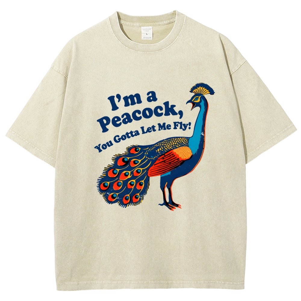 I'm A Peacock You Gotta Let Me Fly Vintage Distressed T-shirt