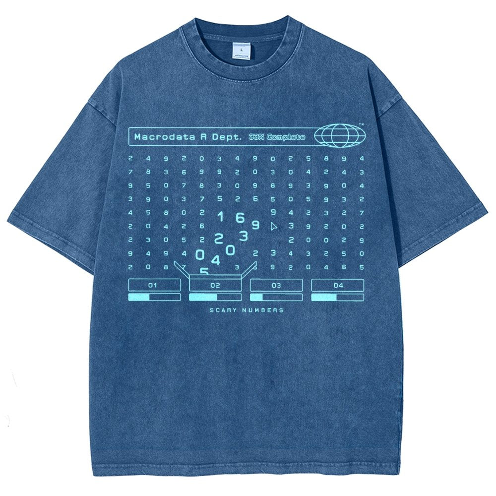 Scary Numbers Vintage Distressed T-shirt