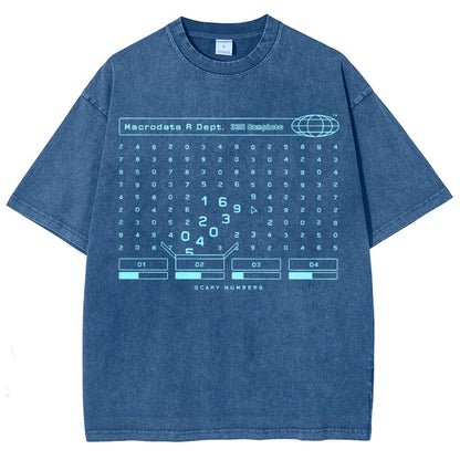Scary Numbers Vintage Distressed T-shirt