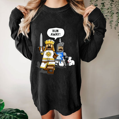 The Cowardly King Washed Long Sleeve Tee