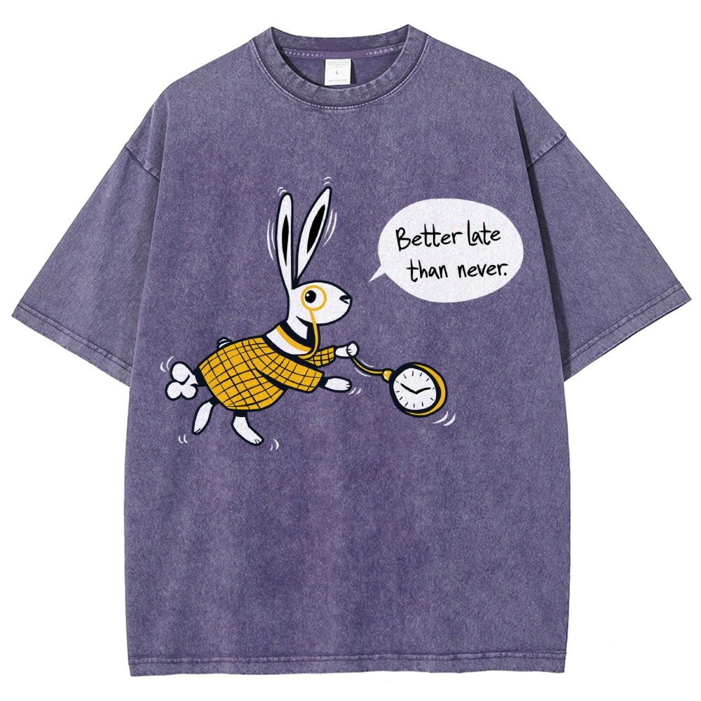 Better Late Than Never Vintage Distressed T-shirt