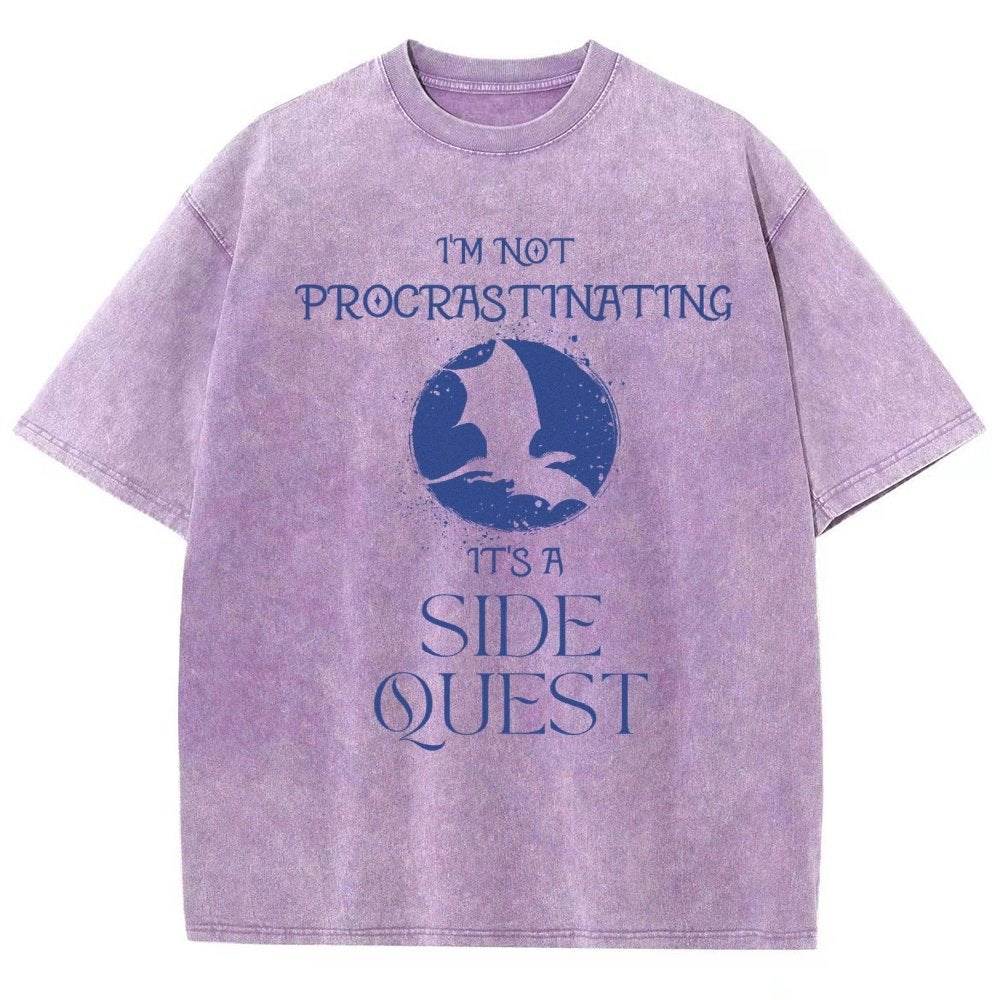 I'm Not Procrastinating It's A Side Quest Vintage Distressed T-shirt
