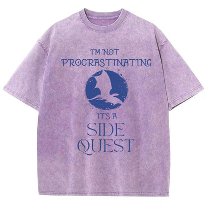I'm Not Procrastinating It's A Side Quest Vintage Distressed T-shirt