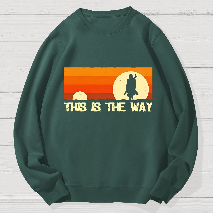 This Is The Way Geek Cotton Sweatshirt