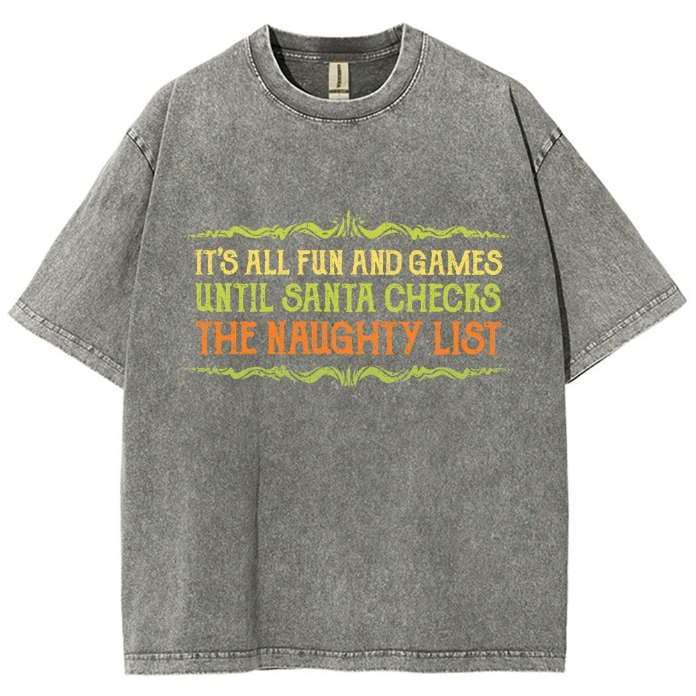 The Naughty List Vintage Distressed T-shirt