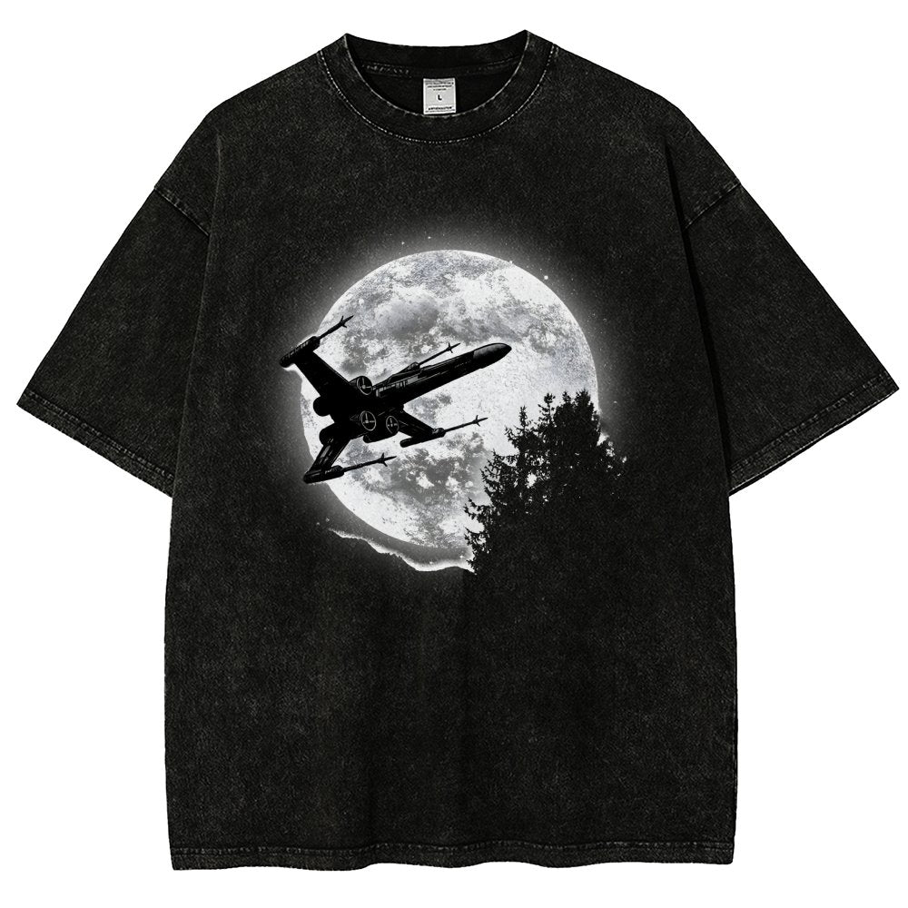 Moonlight Fighter Vintage Distressed T-shirt