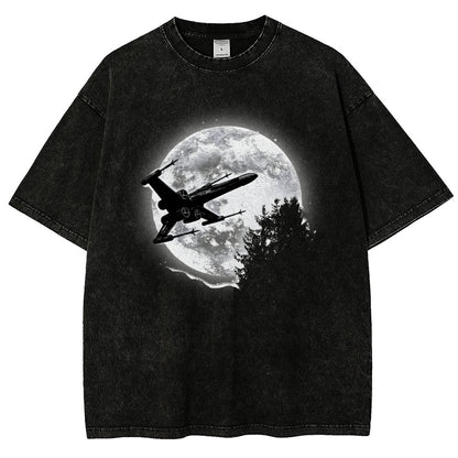 Moonlight Fighter Vintage Distressed T-shirt