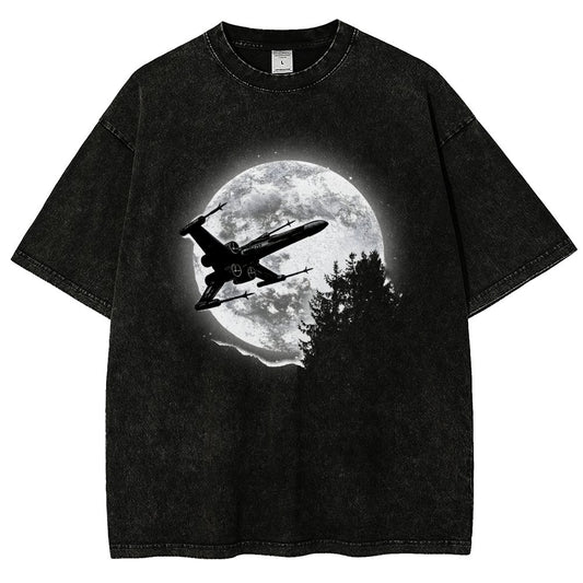 Moonlight Fighter Vintage Distressed T-shirt