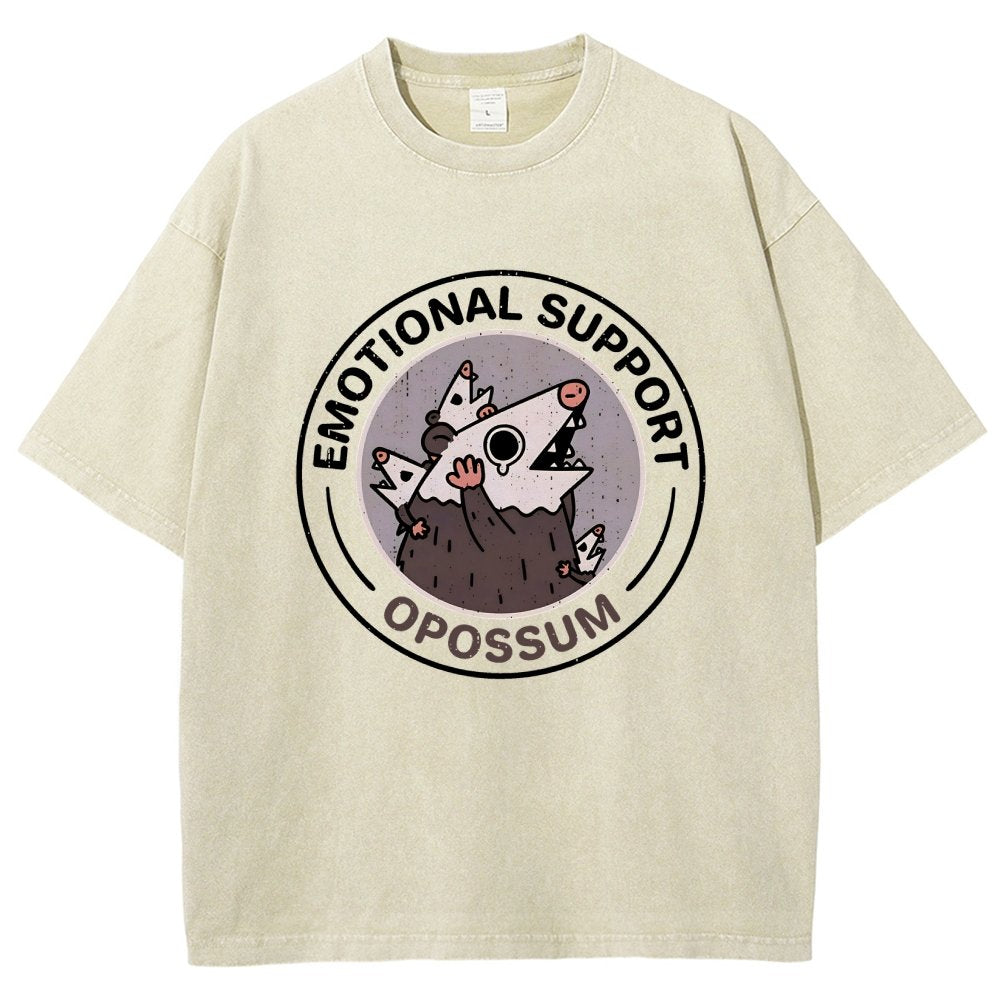 Emotional Support Possum Vintage Distressed T-shirt