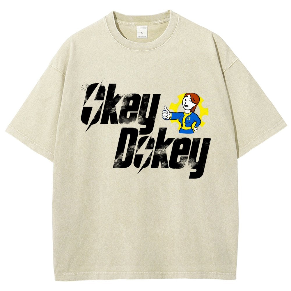 Okey Dokey Vintage Distressed T-shirt