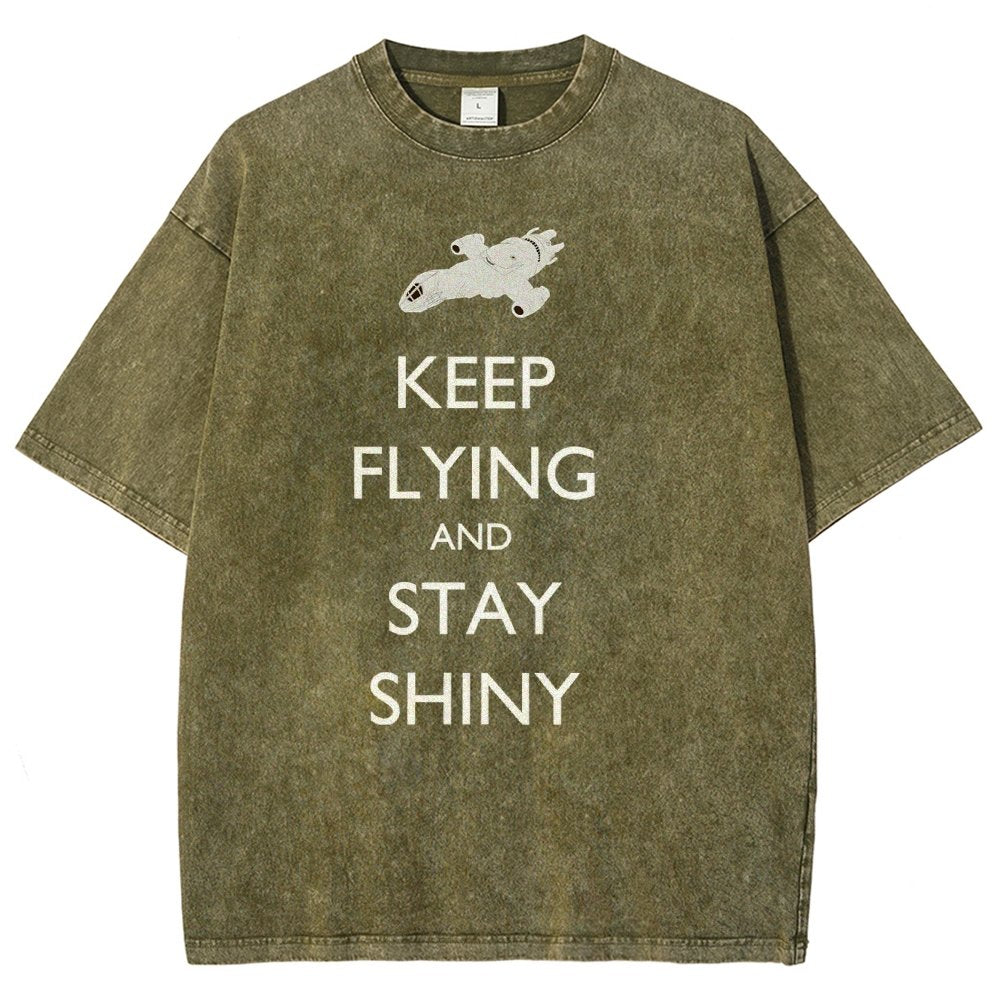 Keep Flying And Stay Shiny Vintage Distressed T-shirt
