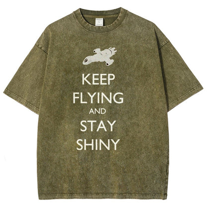 Keep Flying And Stay Shiny Vintage Distressed T-shirt