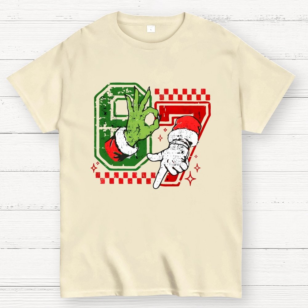 Six Seven 6 7 Christmas Geek T-Shirt