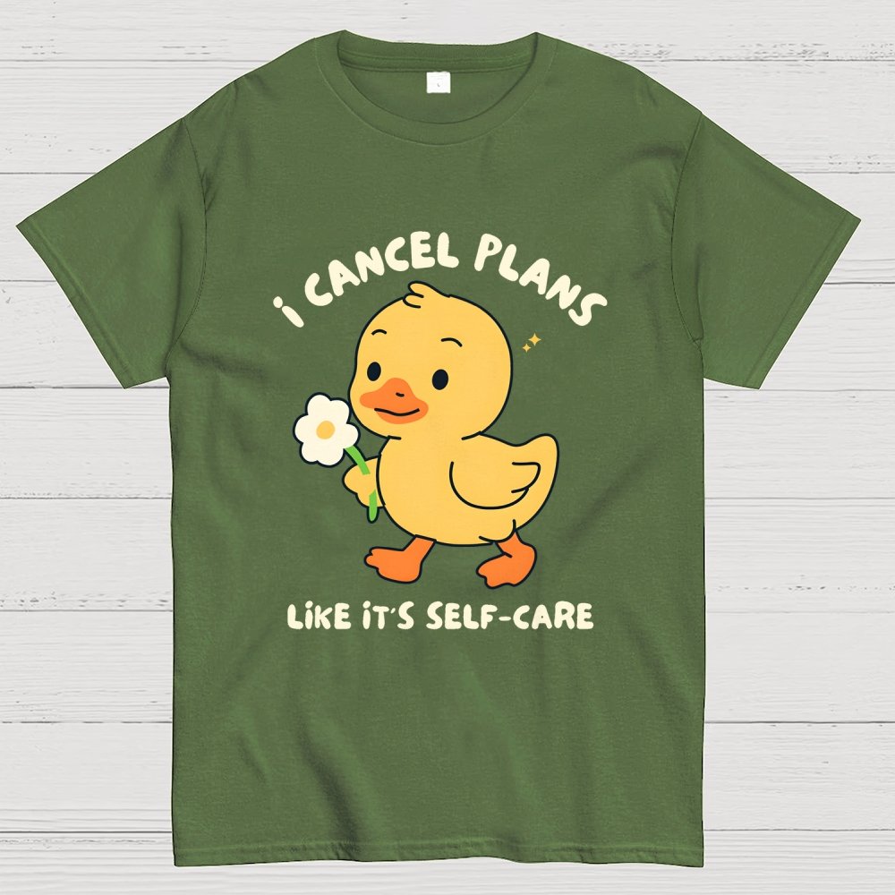 I Cancel Plans Unisex Geek T-Shirt