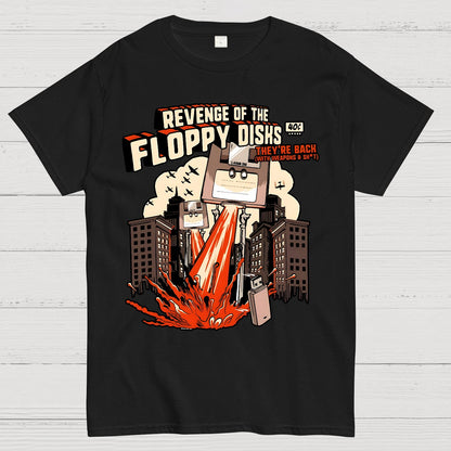 Attack of the Floppy Disks Geek T-Shirt