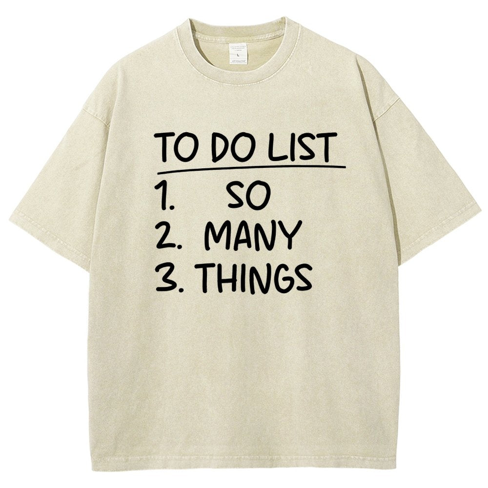 To Do List Vintage Distressed T-shirt