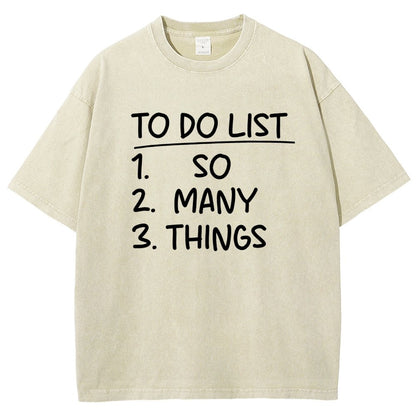 To Do List Vintage Distressed T-shirt