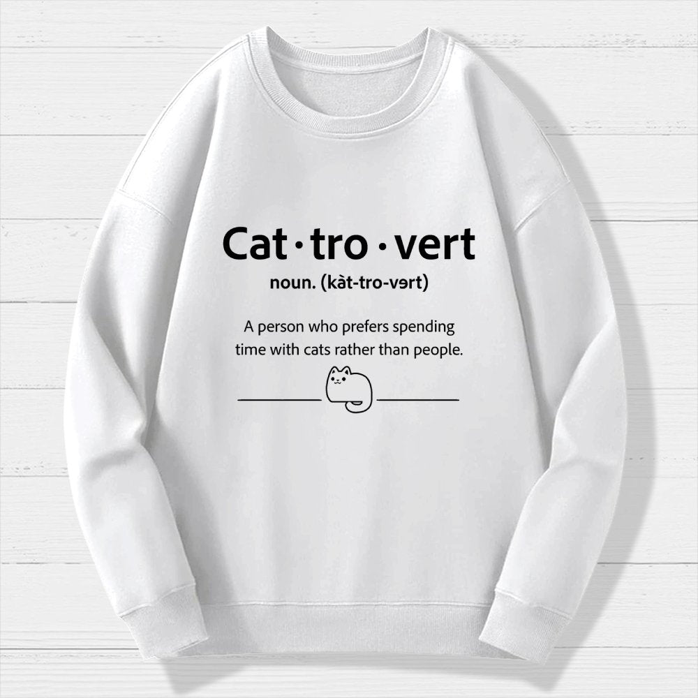 Cat-Tro-Vert Geek Cotton Sweatshirt