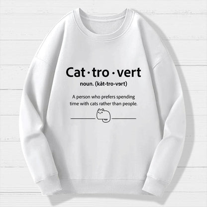 Cat-Tro-Vert Geek Cotton Sweatshirt