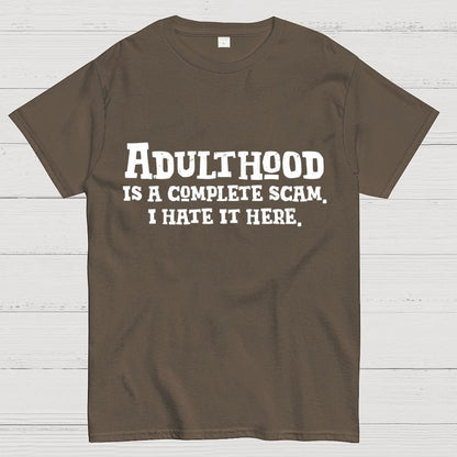 Adulthood Is A Scam Geek T-Shirt