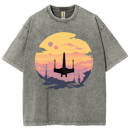 Rogue Fighter Vintage Distressed T-shirt