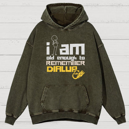 Dialup Internet Retro Vintage Distressed Hoodie