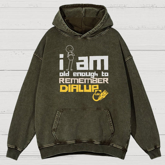 Dialup Internet Retro Vintage Distressed Hoodie