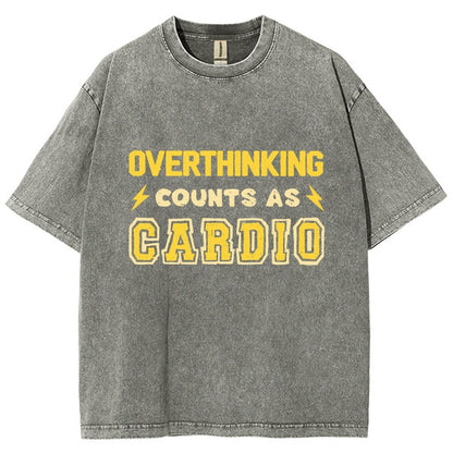 Overthinking Counts As Cardio Vintage Distressed T-shirt