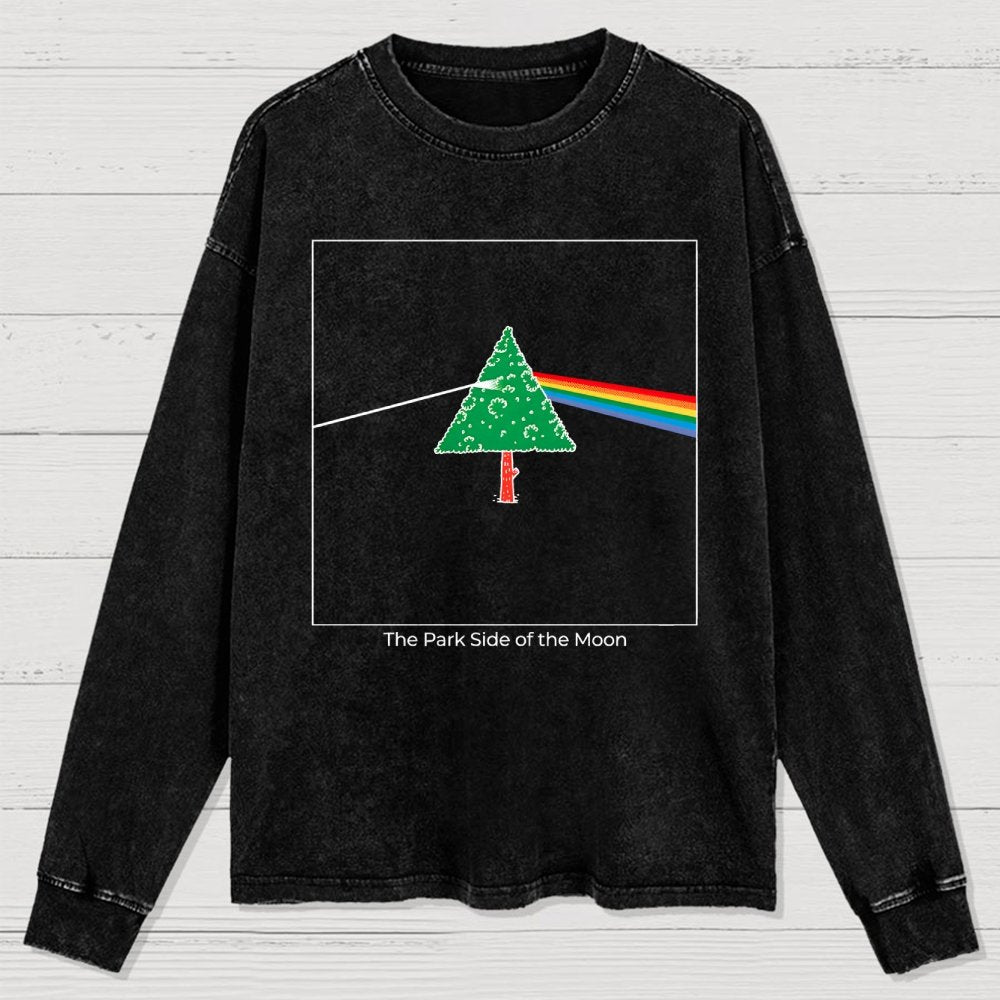 The Park Side of the Moon Washed Long Sleeve Tee