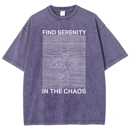 Serenity In Chaos Vintage Distressed T-shirt
