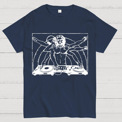 Vitruvian-DJ Geek T-Shirt