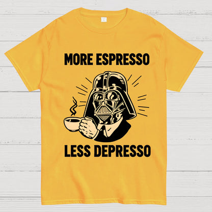 More Espresso Less Depresso Geek T-Shirt