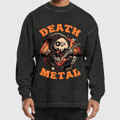 Death Metal Reaper Washed Long Sleeve Tee
