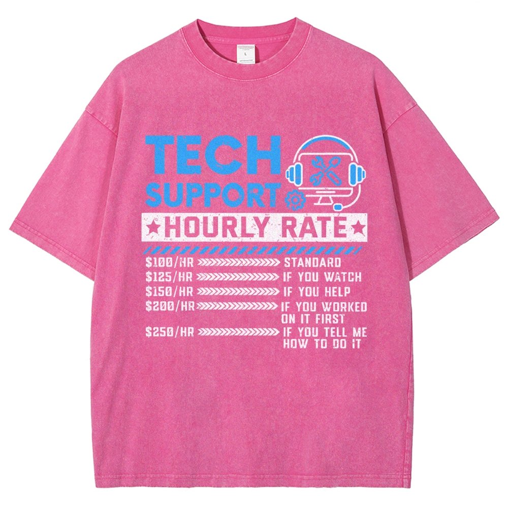 Tech Support Vintage Distressed T-shirt