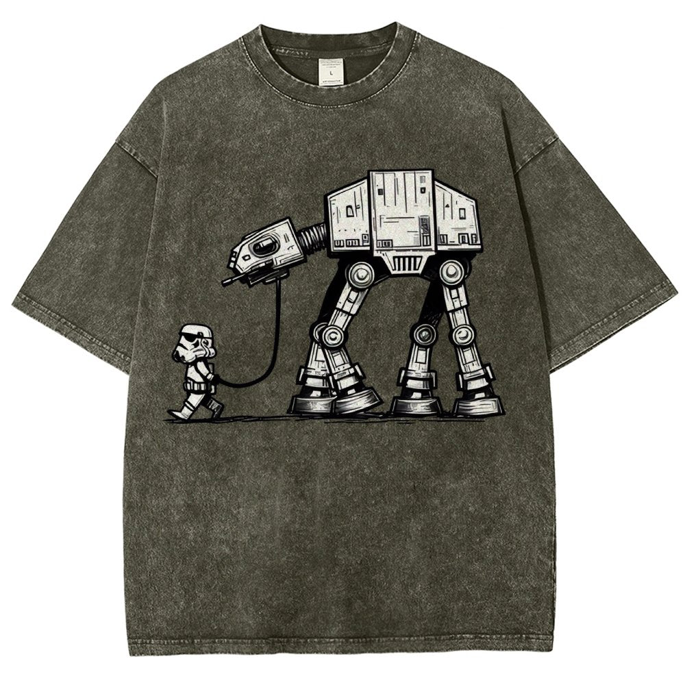 Empire Robot Dog - Galactic Skirmishes Vintage Distressed T-shirt