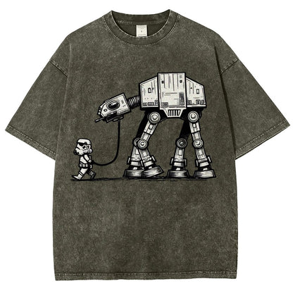 Empire Robot Dog - Galactic Skirmishes Vintage Distressed T-shirt