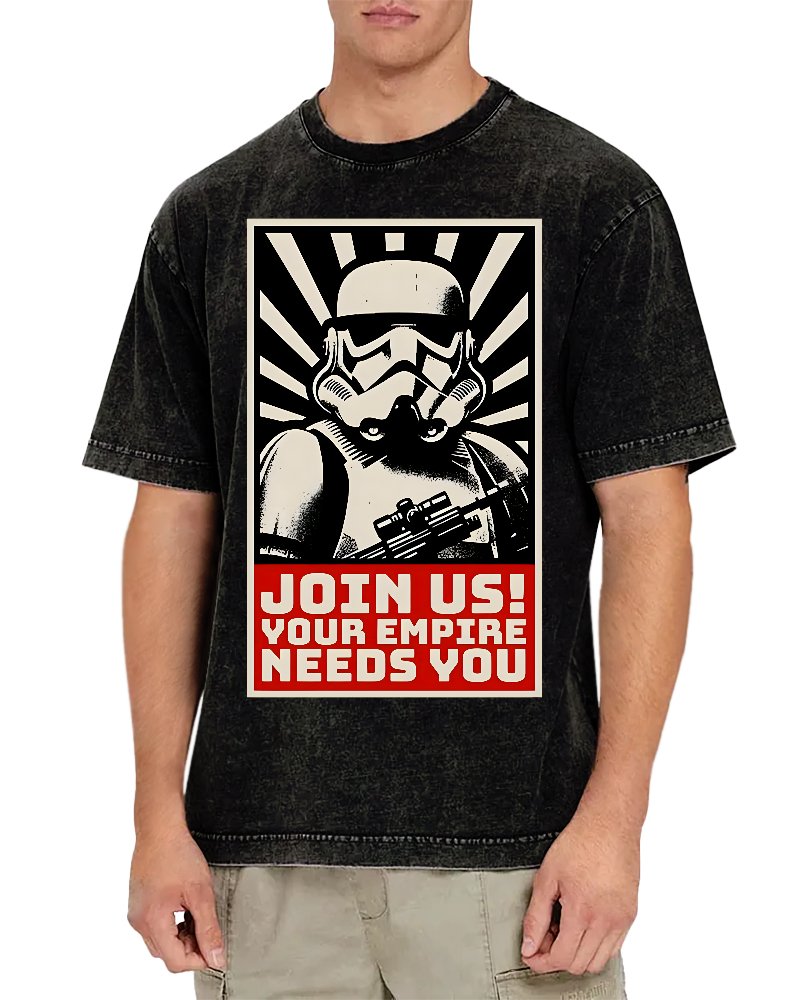 Join Us Your Realm Needs You Vintage Distressed T-shirt