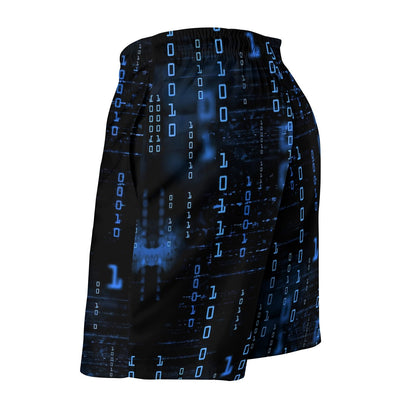 Blue Codes 0 And 1 Geek Shorts