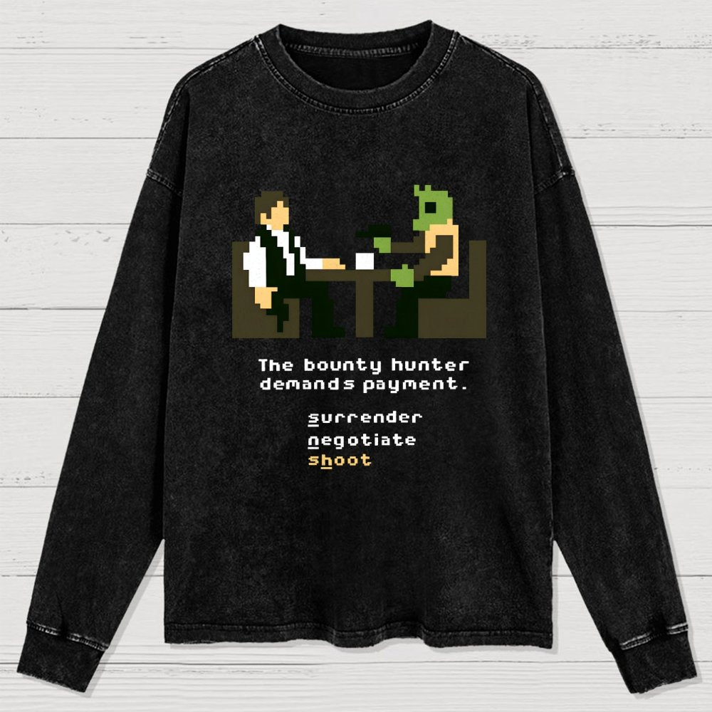 Shoot First Washed Long Sleeve Tee