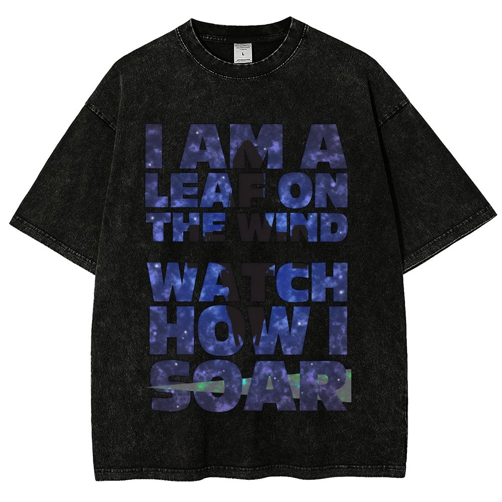 Leaf on the Wind Vintage Distressed T-shirt