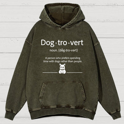 Dog-Tro-World Vintage Distressed Hoodie