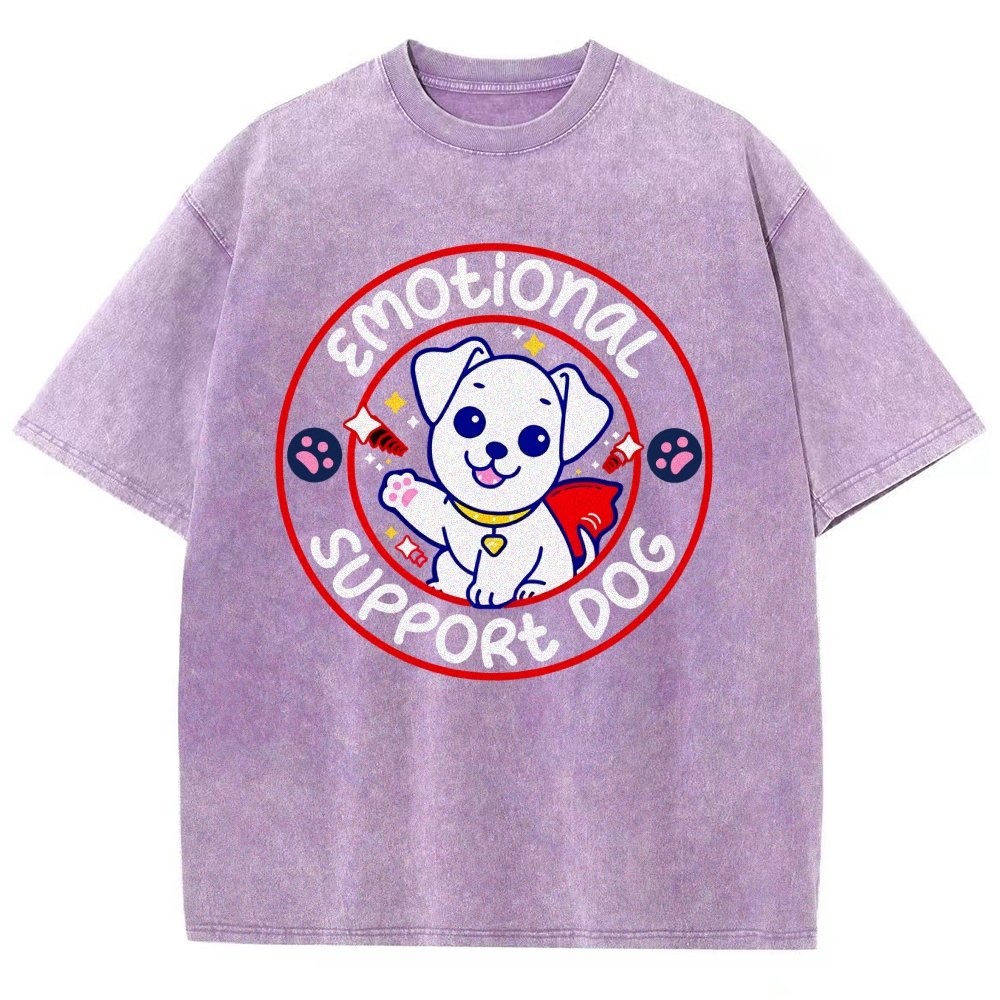 Emotional Support Dog Vintage Distressed T-shirt