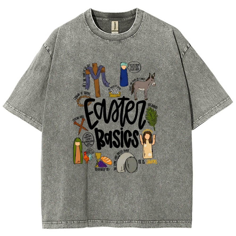 Easter Basics Vintage Distressed T-shirt